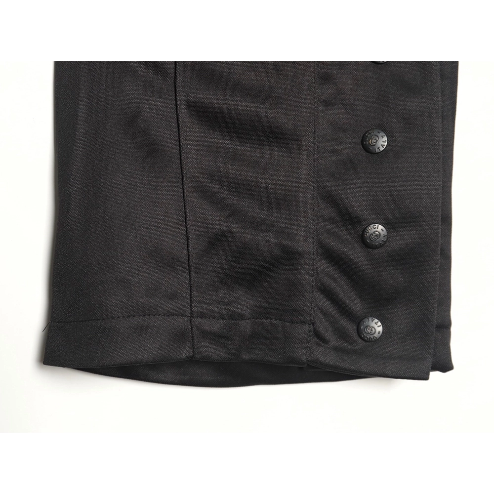 Gucci hollow double G embroidered half-zip trousers,Gucci
