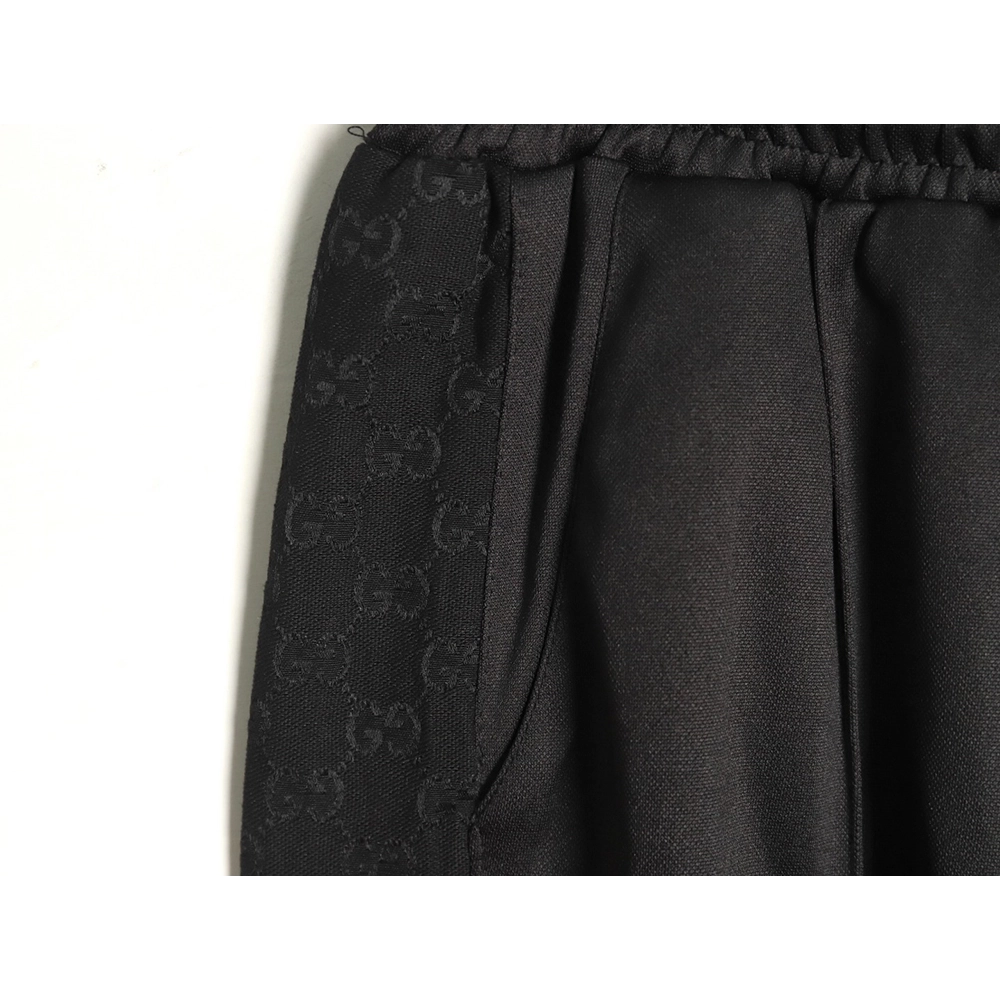 Gucci hollow double G embroidered half-zip trousers,Gucci