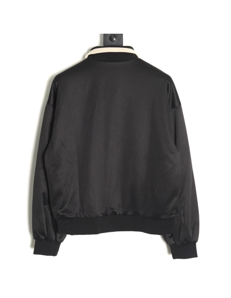 Gucci hollow double G embroidered half-zip jacket,Gucci