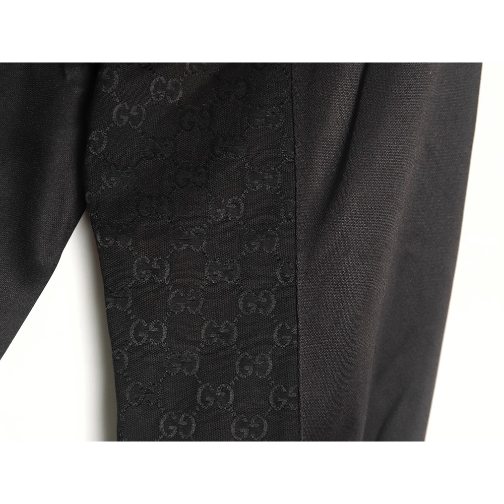 Gucci hollow double G embroidered half-zip jacket,Gucci
