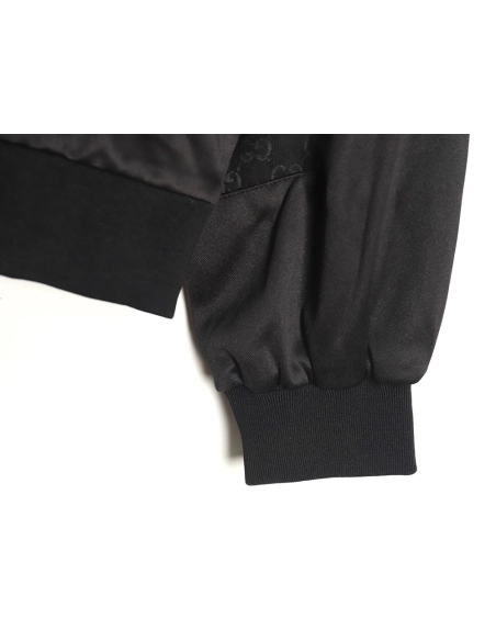 Gucci hollow double G embroidered half-zip jacket,Gucci