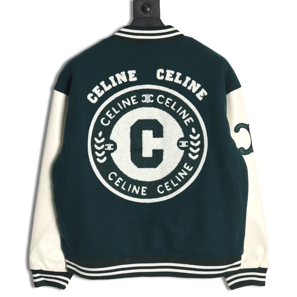 Celine Embroidered Baseball Jacket TSK1,Celine