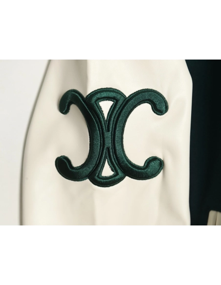 Celine Embroidered Baseball Jacket TSK1,Celine