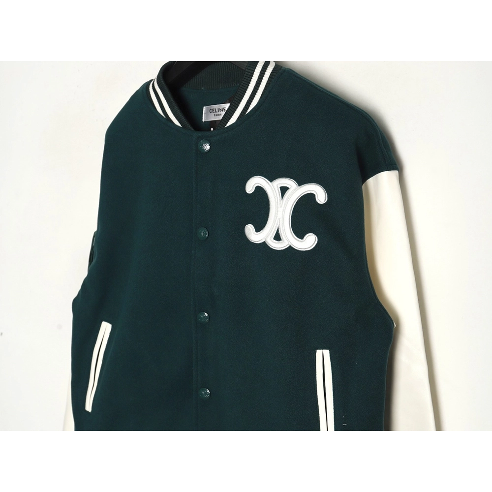 Celine Embroidered Baseball Jacket TSK1,Celine