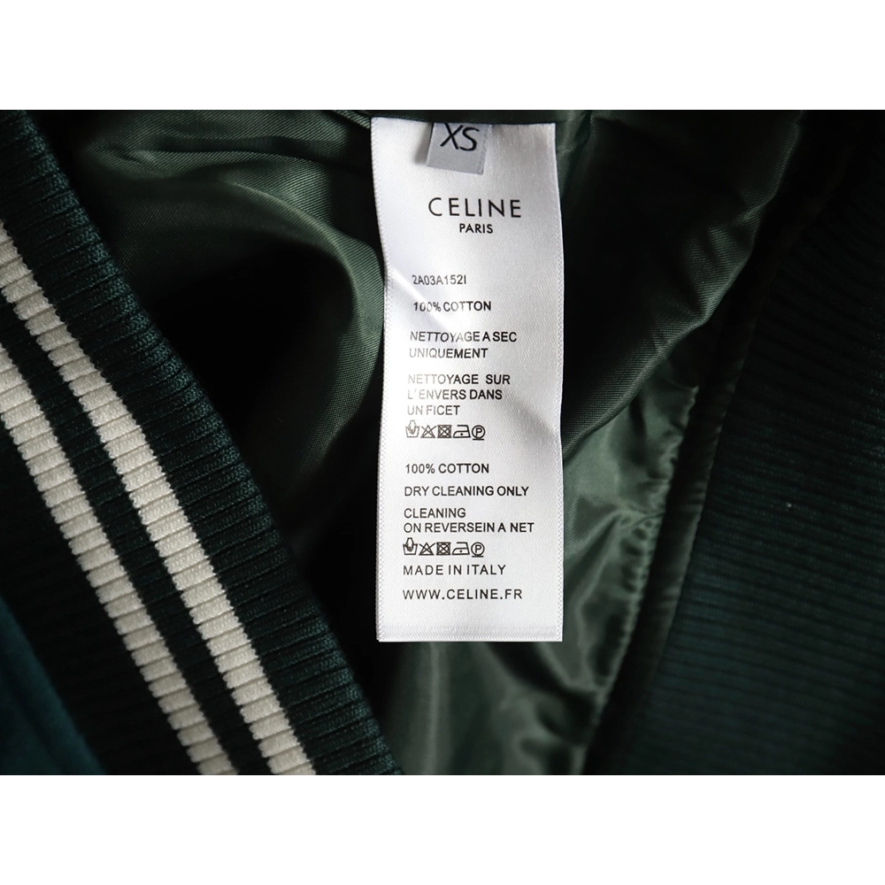 Celine Embroidered Baseball Jacket TSK1,Celine