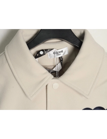 Celine Embroidered Baseball Jacket,Celine