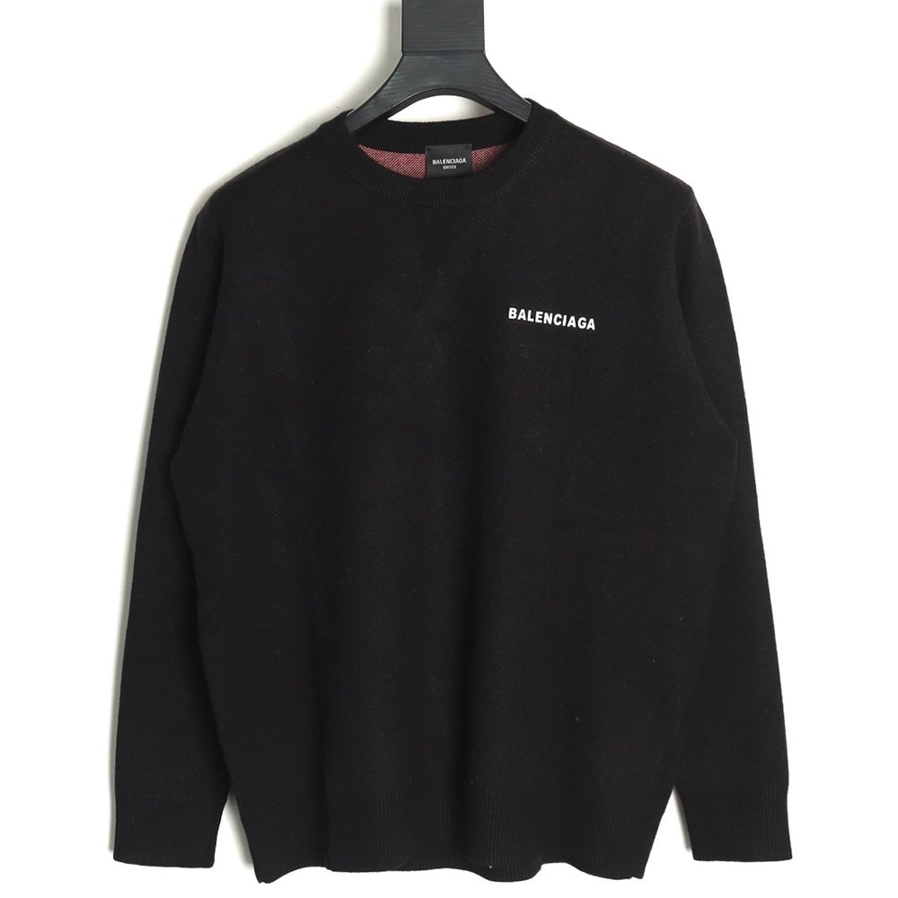 Balenciaga Classic Cola Jacquard Wool Knit Sweater TSK1,Balenciaga