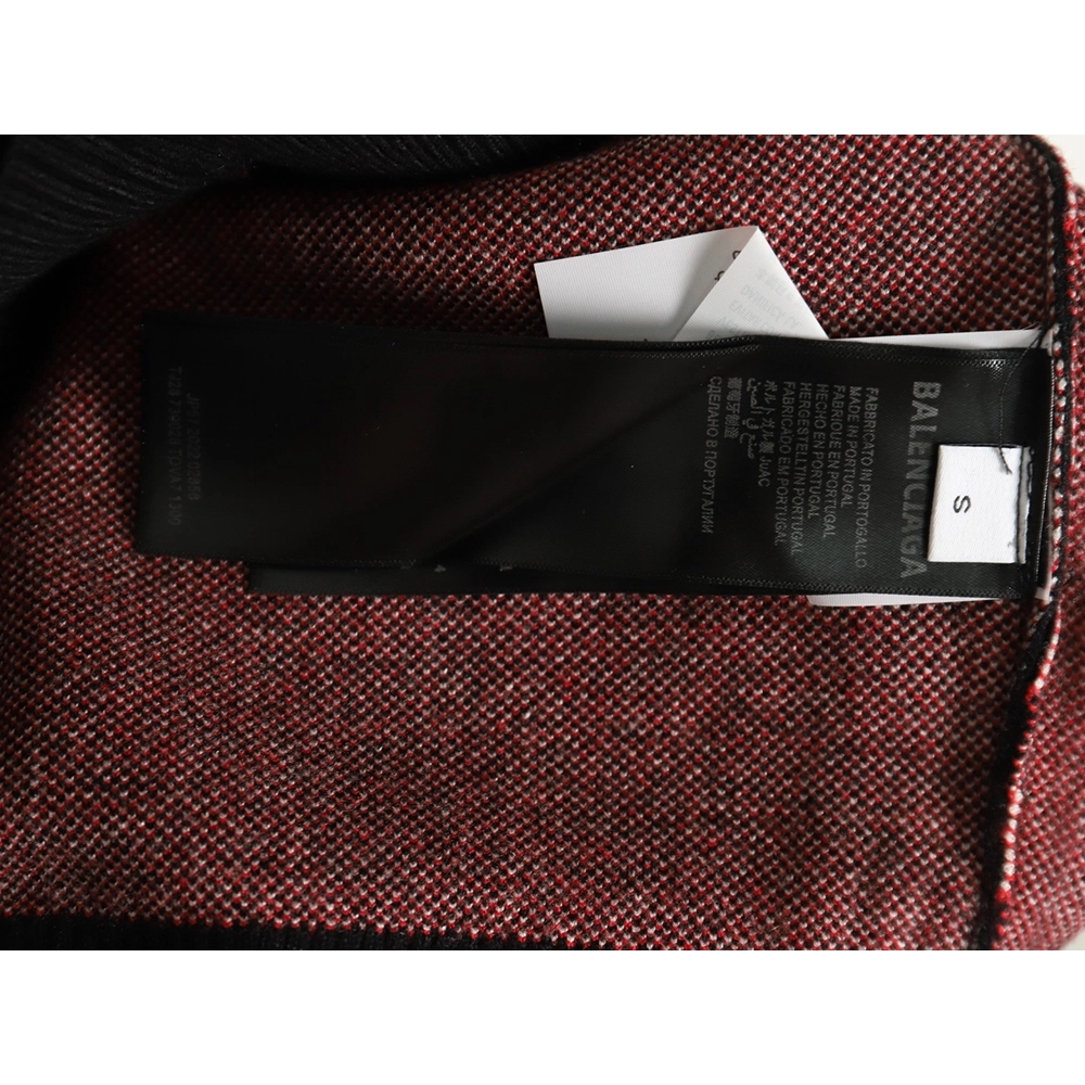 Balenciaga Classic Cola Jacquard Wool Knit Sweater TSK1,Balenciaga