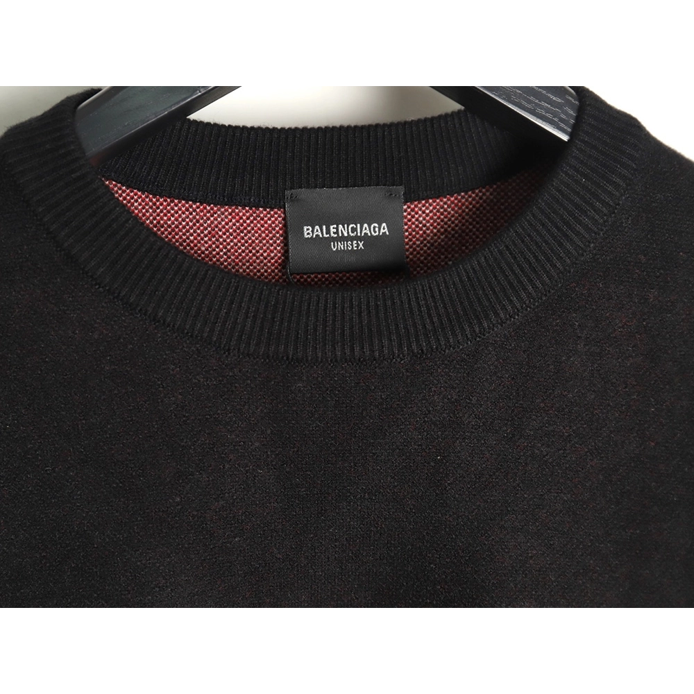 Balenciaga Classic Cola Jacquard Wool Knit Sweater TSK1,Balenciaga