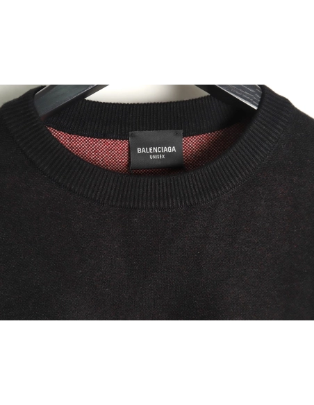 Balenciaga Classic Cola Jacquard Wool Knit Sweater TSK1,Balenciaga