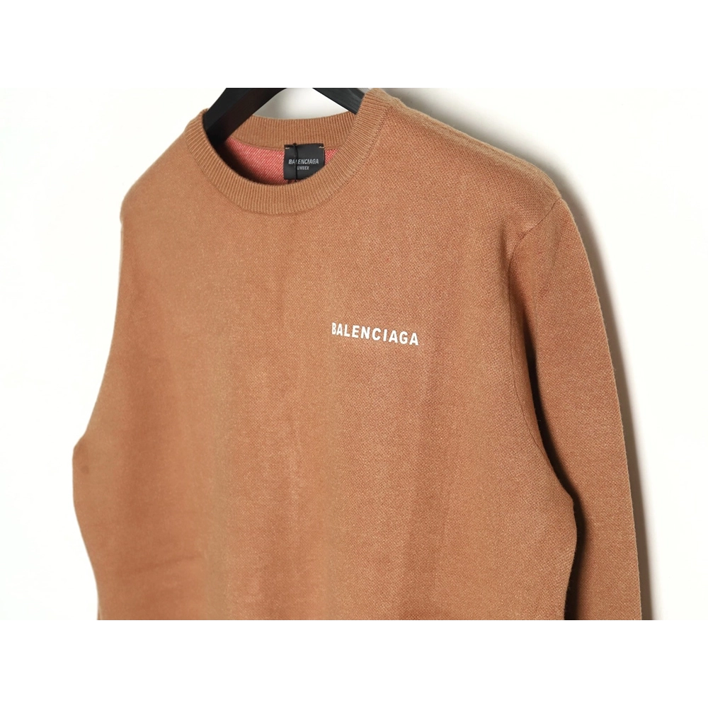 Balenciaga Classic Cola Jacquard Wool Knit Sweater,Balenciaga
