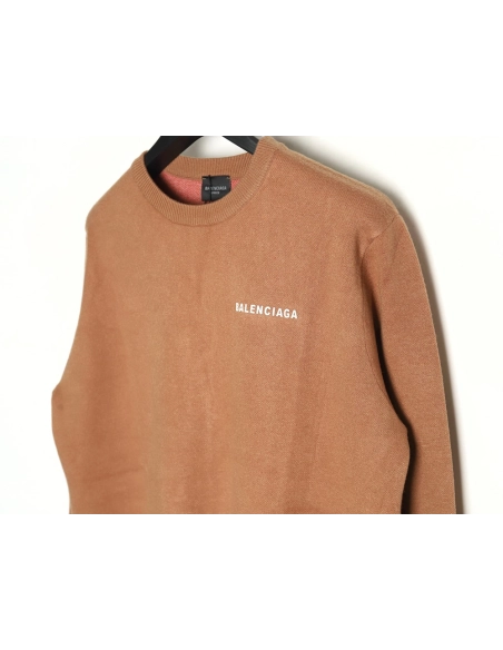 Balenciaga Classic Cola Jacquard Wool Knit Sweater,Balenciaga