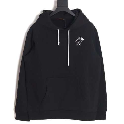 Louis Vuitton pin-embroidered hooded sweatshirt,Louis Vuitton