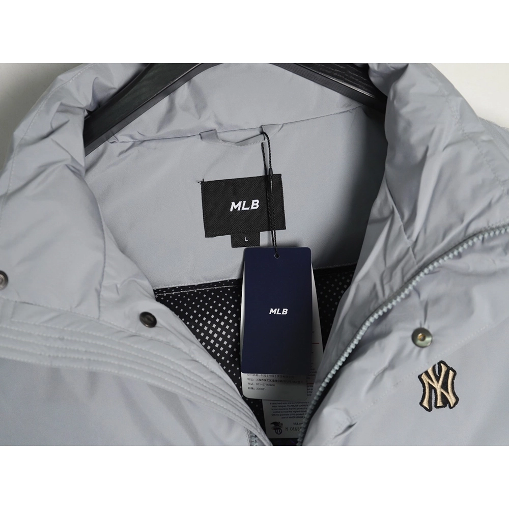 MLB solid color small label short down jacket TSK1,MLB
