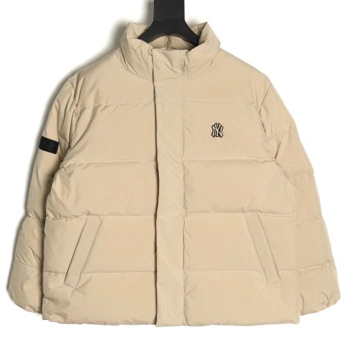 MLB solid color small label short down jacket,MLB