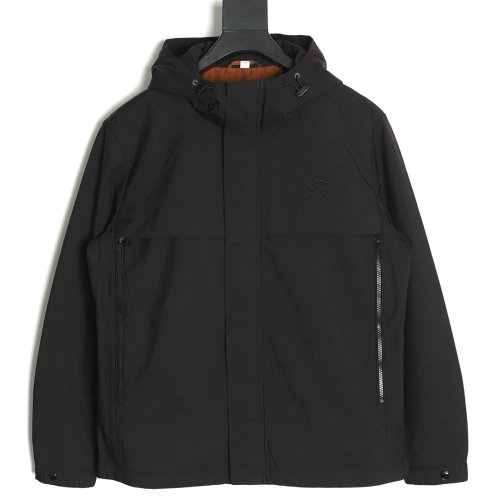 Burberry chest fake pocket embroidered war horse cotton hooded jacket TSK1,Burberry