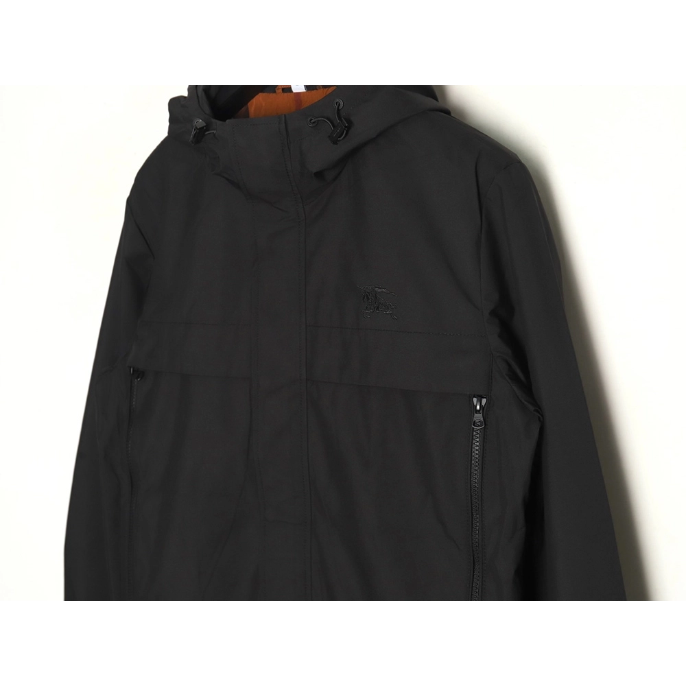 Burberry chest fake pocket embroidered war horse cotton hooded jacket TSK1,Burberry