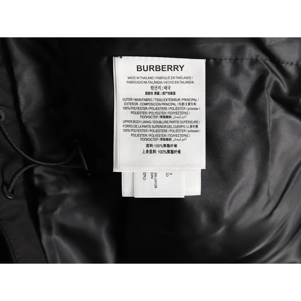 Burberry chest fake pocket embroidered war horse cotton hooded jacket TSK1,Burberry
