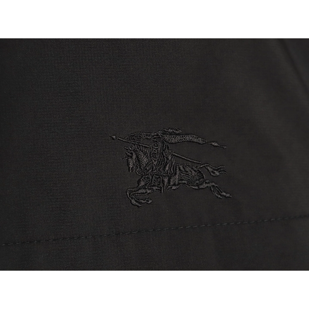 Burberry chest fake pocket embroidered war horse cotton hooded jacket TSK1,Burberry