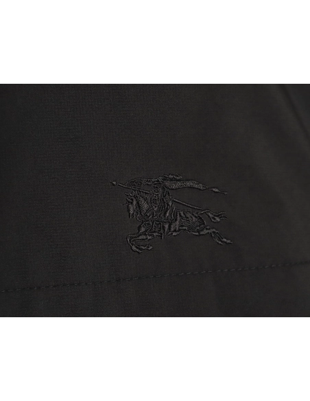 Burberry chest fake pocket embroidered war horse cotton hooded jacket TSK1,Burberry