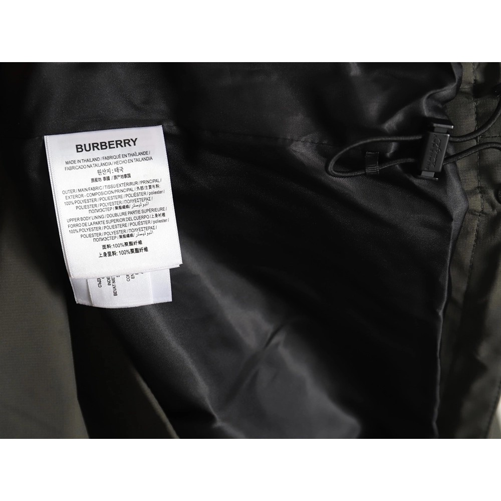 Burberry chest fake pocket embroidered war horse cotton hooded jacket,Burberry