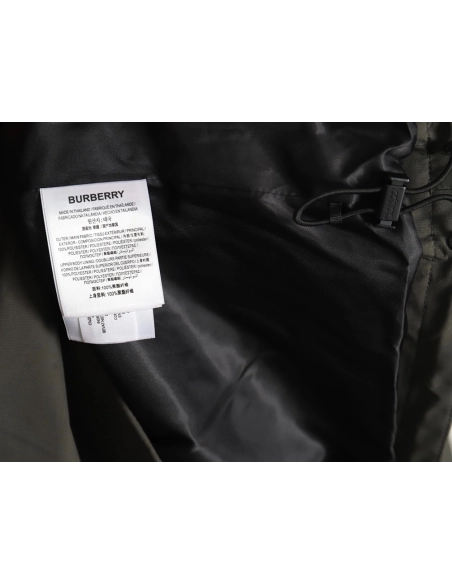 Burberry chest fake pocket embroidered war horse cotton hooded jacket,Burberry