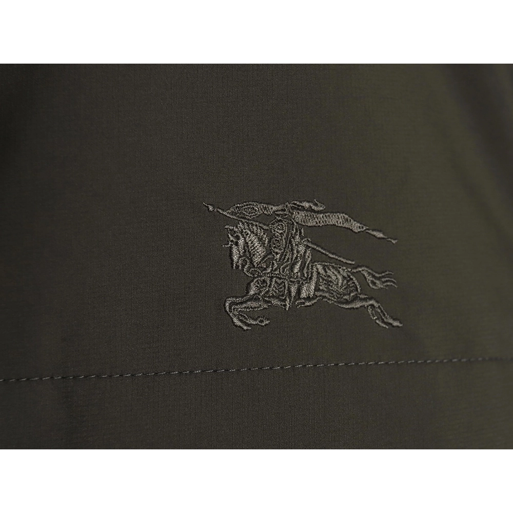 Burberry chest fake pocket embroidered war horse cotton hooded jacket,Burberry