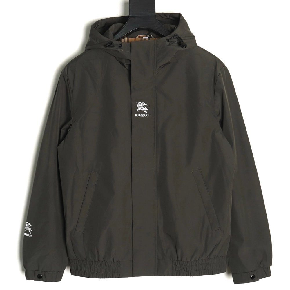 Burberry arm war horse logo Cotton hooded coat,Burberry