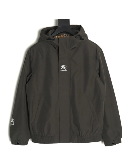 Burberry arm war horse logo Cotton hooded coat,Burberry