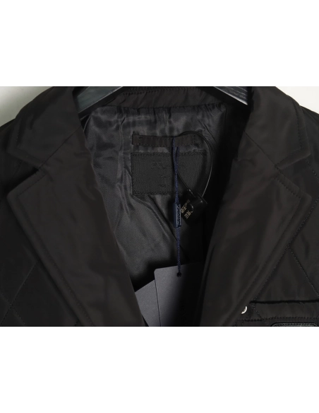 Prada chest triangle logo thin cotton jacket,Prada