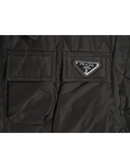 Prada Multi-pocket Double Zipper Light Cotton Jacket,Prada