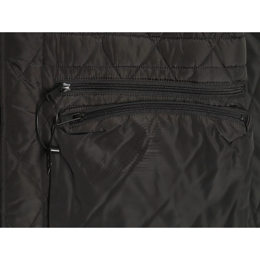 Prada Multi-pocket Double Zipper Light Cotton Jacket,Prada