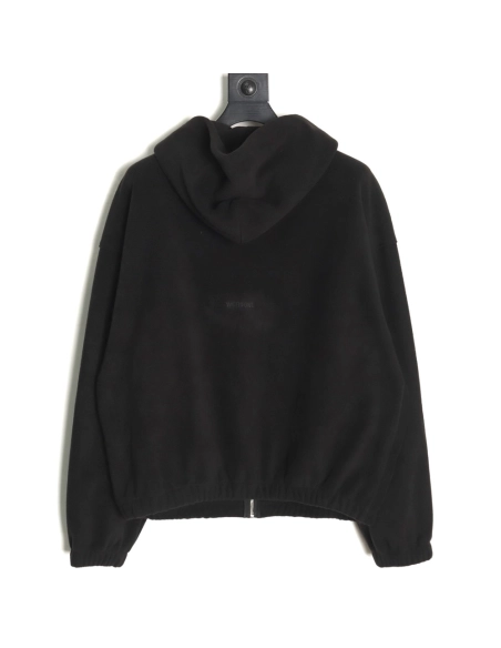 We11 Done polar fleece zip-up hoodie TSK2,We11done