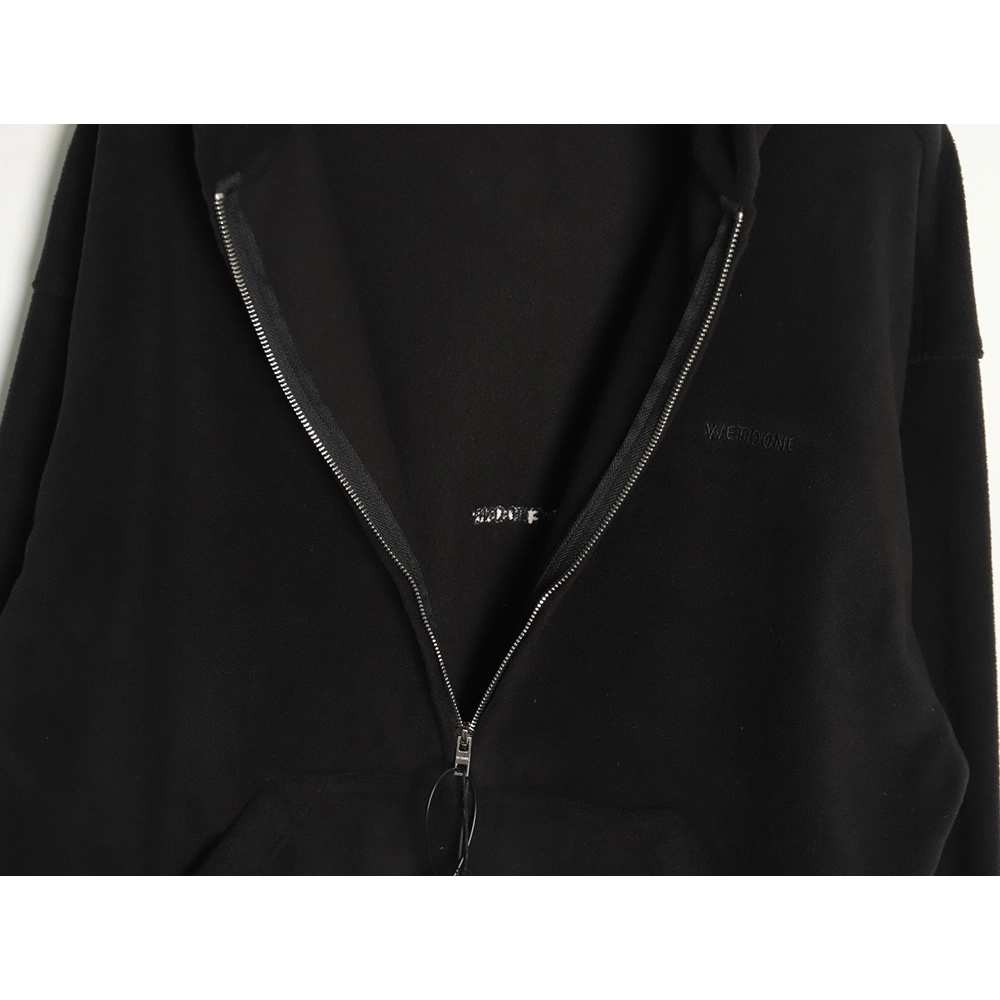 We11 Done polar fleece zip-up hoodie TSK2,We11done
