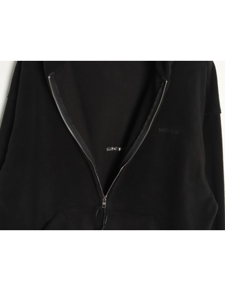 We11 Done polar fleece zip-up hoodie TSK2,We11done