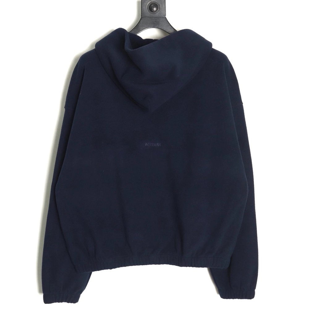 We11 Done polar fleece zip-up hoodie TSK1,We11done