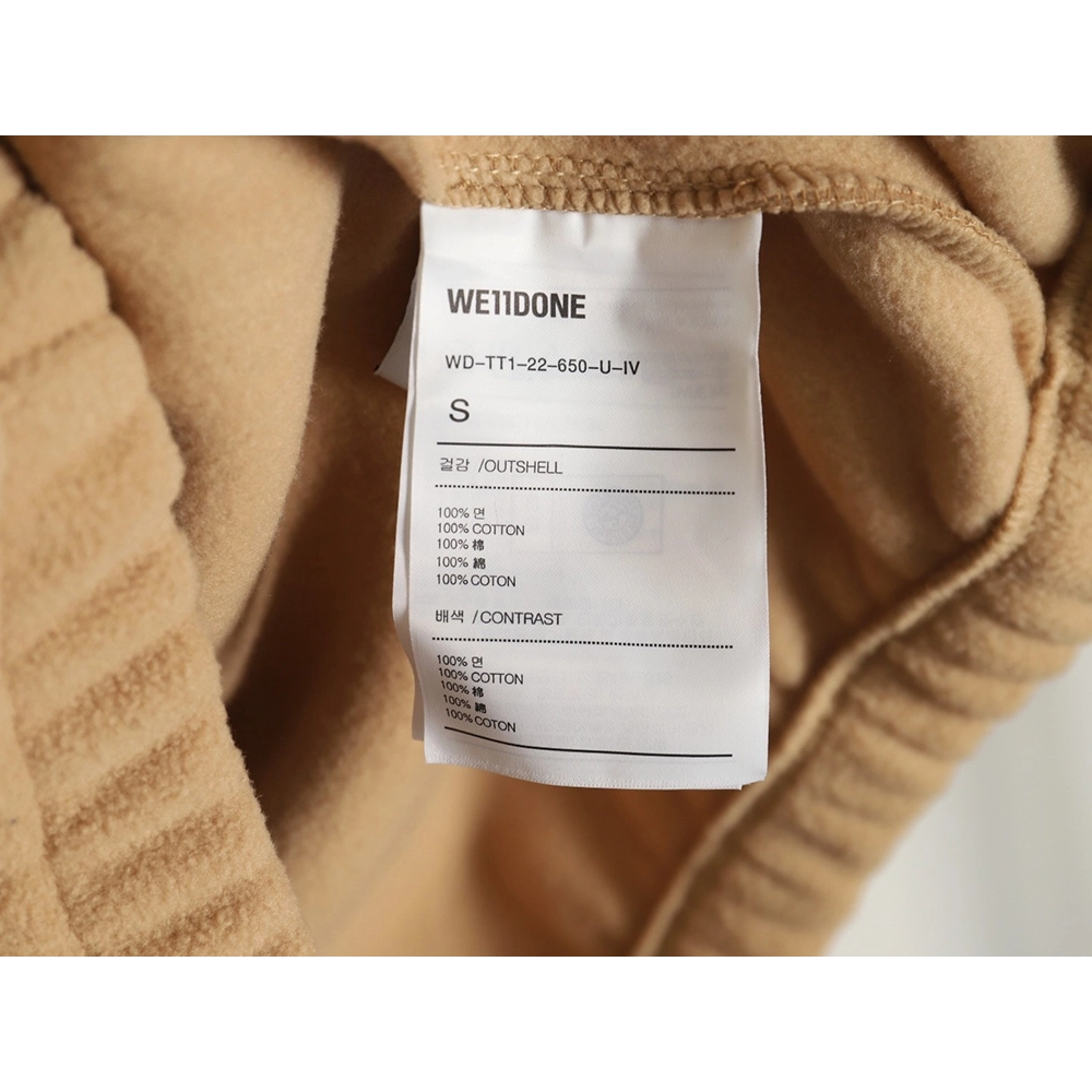 We11 Done polar fleece zip-up hoodie,We11done