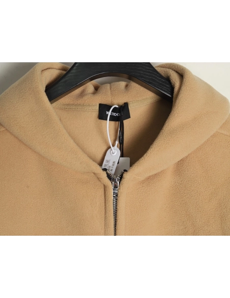 We11 Done polar fleece zip-up hoodie,We11done