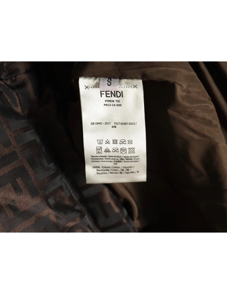 Fendi all over print jacquard nylon down jacket,Fendi