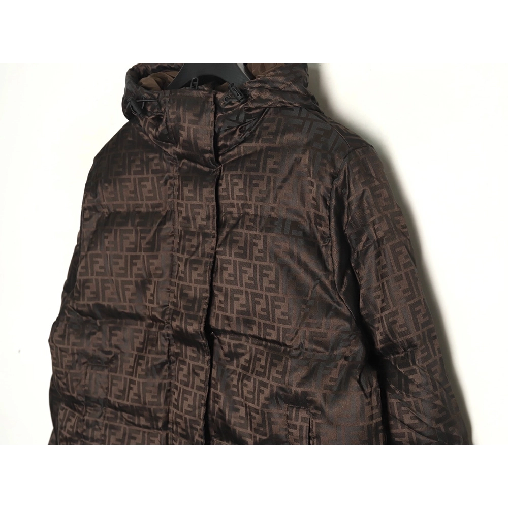 Fendi all over print jacquard nylon down jacket,Fendi