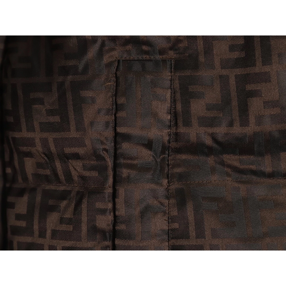 Fendi all over print jacquard nylon down jacket,Fendi
