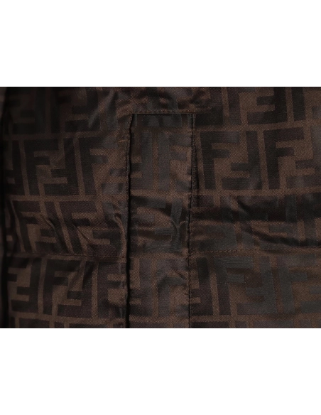 Fendi all over print jacquard nylon down jacket,Fendi