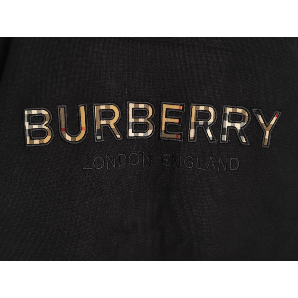 Burberry Check Lettering Embroidery Knitted Pullover TSK1,Burberry
