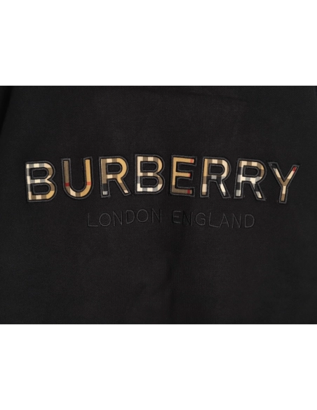 Burberry Check Lettering Embroidery Knitted Pullover TSK1,Burberry