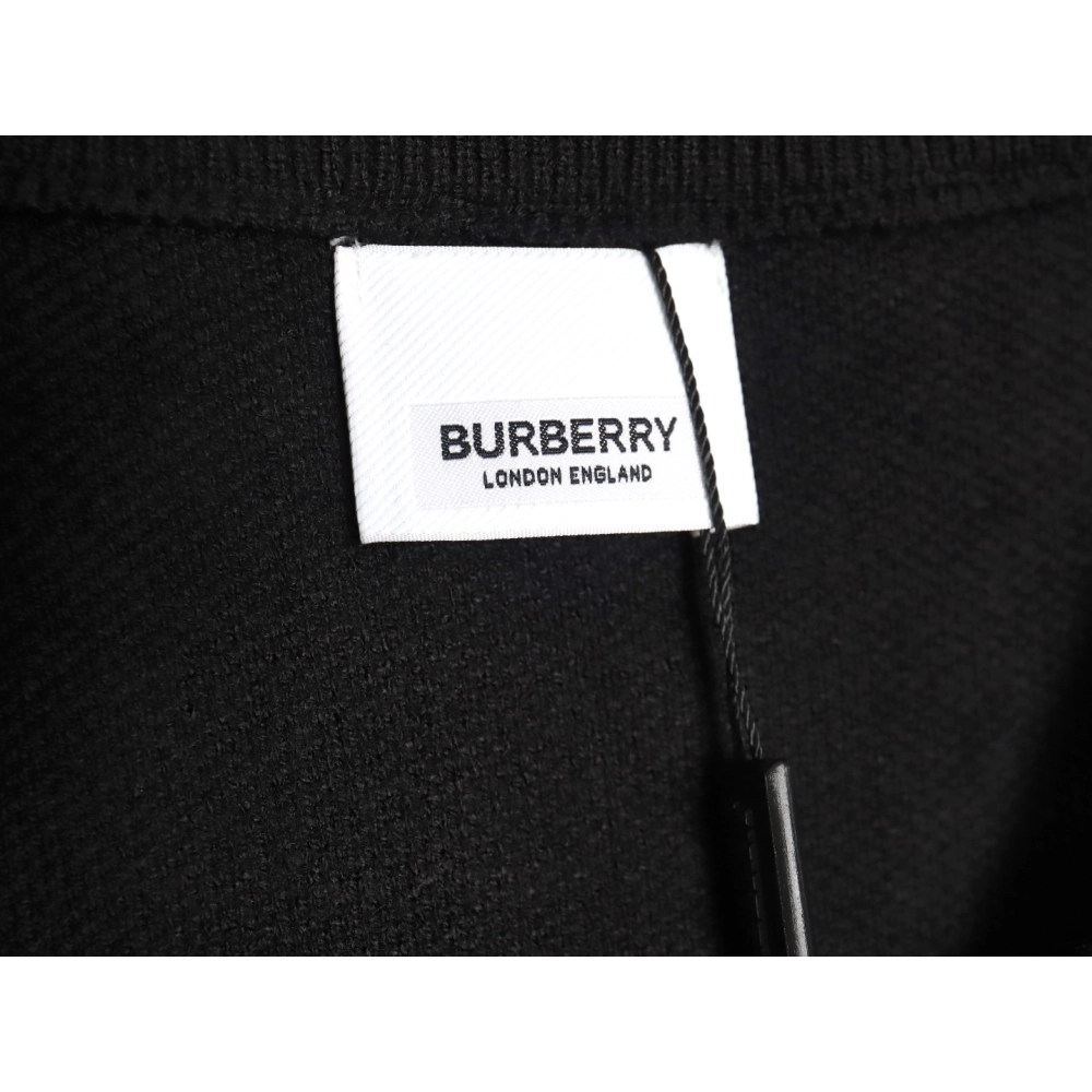 Burberry Check Lettering Embroidery Knitted Pullover TSK1,Burberry