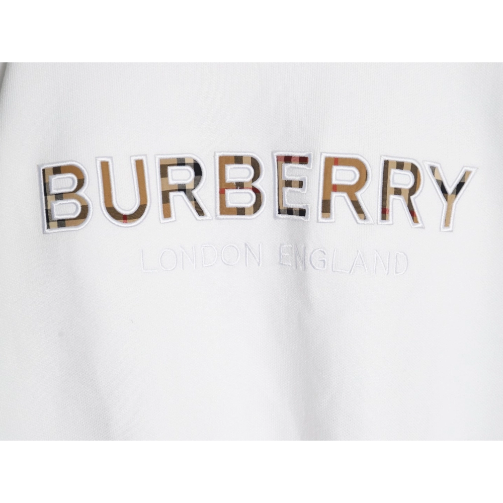Burberry Check Lettering Embroidery Knitted Pullover,Burberry