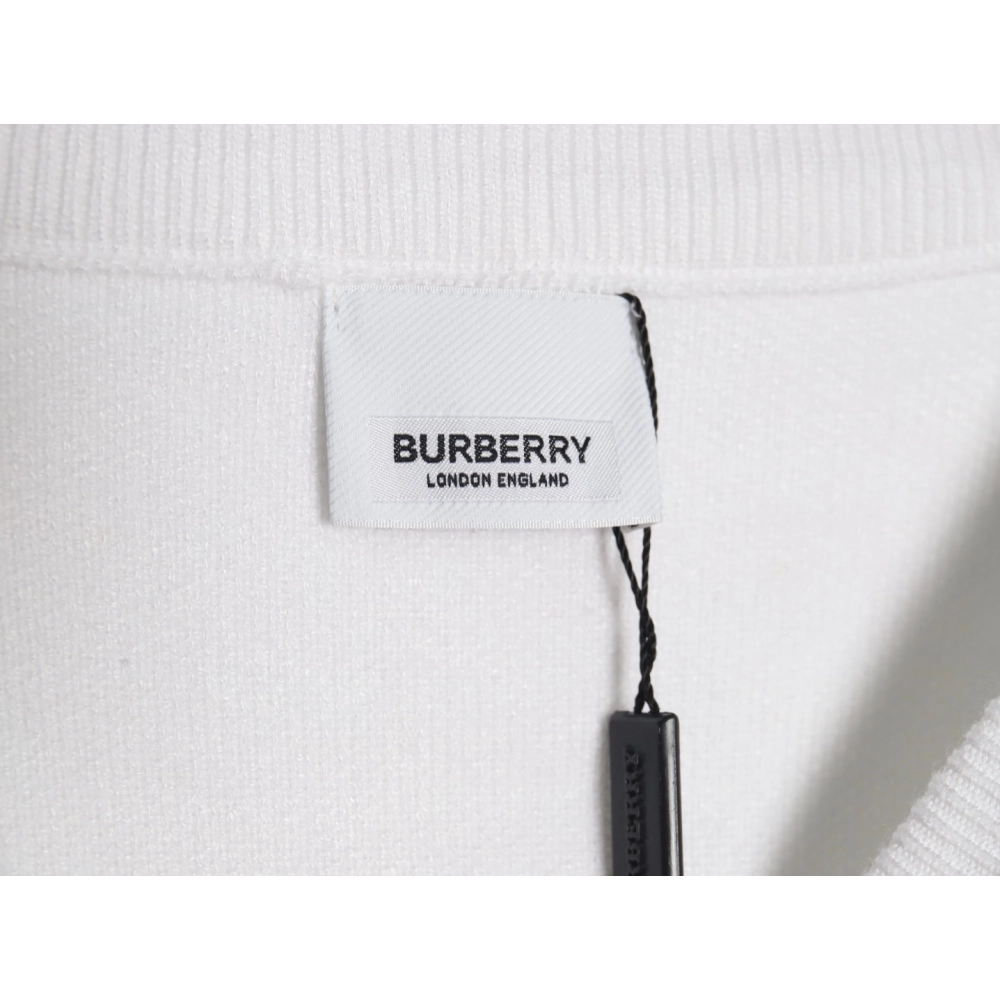 Burberry Check Lettering Embroidery Knitted Pullover,Burberry