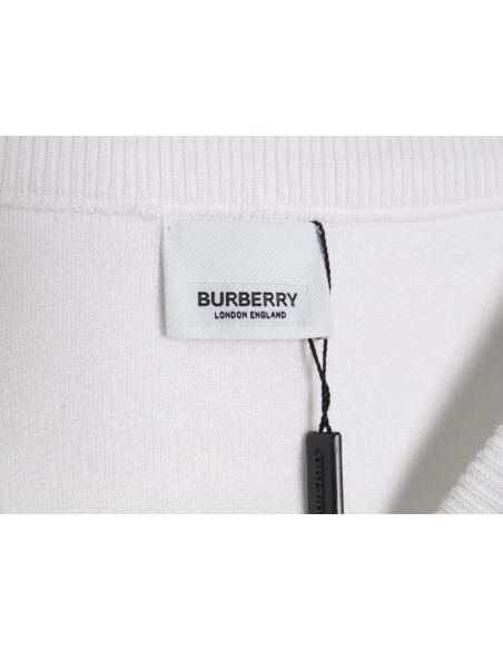 Burberry Check Lettering Embroidery Knitted Pullover,Burberry
