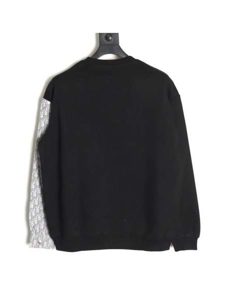Dior embroidered stitching crew neck sweatshirt TSK1,Dior
