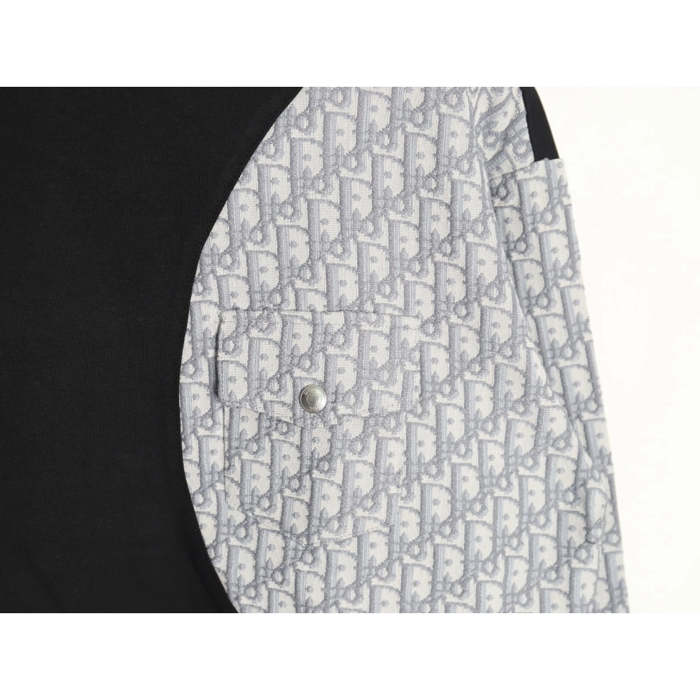 Dior embroidered stitching crew neck sweatshirt TSK1,Dior